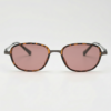 FL41 Rose Tinted Lens Glasses - Tortoise Oval TR90 Frame