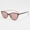 FL41 Rose Tinted Lens Glasses - Red Cat-eye TR90 Frame