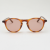 FL41 Rose Tinted Lens Glasses - Tortoise Round TR90 Frame